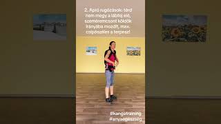 3 gyakorlat amit végezhetsz ha a hátadon alszik a babád kangatraining babahordozó sport anya [upl. by Oinotnaocram]