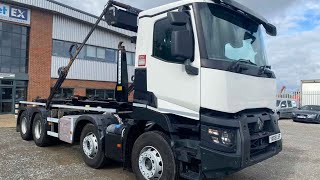 RENAULT C RANGE 8X4 430 EURO 6 HOOK LOADER 2019  YX69 LSF [upl. by Vivienne851]