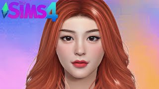 LE SSERAFIM Yunjin  The Sims 4 CAS   FULL CC list DL [upl. by Stclair]