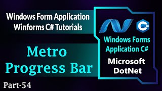 54  Metro Progress Bar In Windows Forms C  Winforms C  Learn C  C Tutorials HindiUrdu [upl. by Telrats]