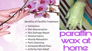 how to make paraffin wax at homeparaffin spa treatment at home [upl. by Einatirb]