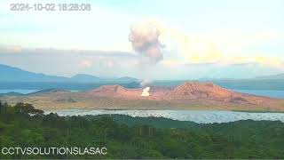 Eruption of Taal volcano [upl. by Anialram]