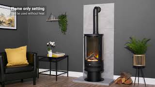 Acantha Orbit Cylinder Electric Stove in Charcoal Grey [upl. by Natica]