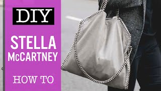 How to make a DIY Stella McCartney bag  Tutorial falabella leather bag [upl. by Oflodur]