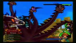 Kingdom Hearts 2  Hydra Boss Fight [upl. by Nylarad]