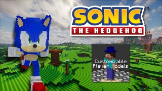 Sonic Customizable Player Model teaser Minecraft Mod [upl. by Chui]