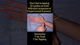 Tinel test Phalen test Carpal tunnel syndrome TOACS OSCE [upl. by Eterg388]