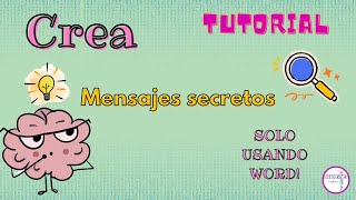 Tutorial  Crea un Mensaje Secreto en WORD [upl. by Renado]