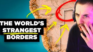 The Worlds Strangest Borders Part 1 Panhandles  RealLifeLore Reaction [upl. by Alesiram]