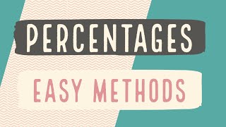 Easy Ways To Find Percentages Of Amounts [upl. by Nostrebor]