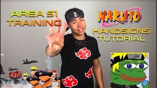 Area 51 Training Naruto Handsigns [upl. by Alleirbag415]