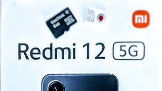 Redmi 12 5G Sim install insertHow to place Sim 1 Sim 2 amp SD Card xiaomi howto slot [upl. by Joselyn]