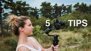 DJI RONINS  5 Tips on HOW TO use it for BETTER video  Flashlight Sport Underslung mode [upl. by Gradeigh]