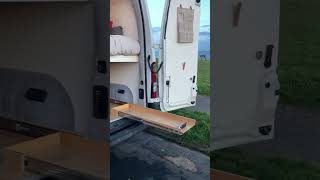 Bike storage Vauxhall Movano camper tour [upl. by Anielram670]