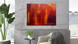 WOW Abstract Painting with a SPATULA  EASY Acrylic Layering Techniques  Canvas Wall Art 351 [upl. by Ilyssa592]