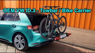 OEM VW ID3 Towbar upgrade for Bike Carrier [upl. by Sone]