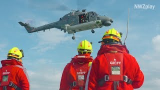 Helikopterübung amp Wasserrettung Unterwegs mit den Seenotrettern [upl. by Heidi]