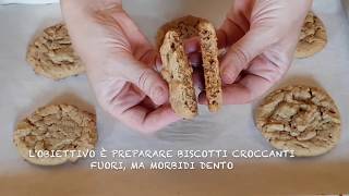 Ricetta Biscotti AmericaniCookies con Burro di Arachidi Cookicletta Ricetta Episode 1 [upl. by Fiona]