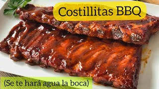 COSTILLITAS de Cerdo en Salsa BBQ🐽 que delicia😋 [upl. by Tien522]