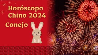 2024 HORÓSCOPO CHINO  CONEJO  🐰1927 1939 1951 1963 1975 1987 1999 2011 y 2023 [upl. by Anilas840]