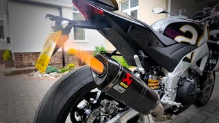 Aprilia Tuono V4 Factory  Akrapovic Exhaust Sound [upl. by Gabor]