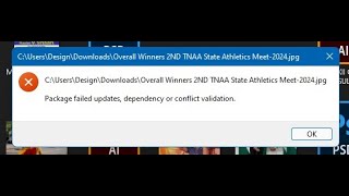 Image not opening package failed updates dependency or conflict validation [upl. by Anilah26]