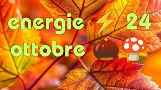 ENERGIE ⚡ 24 OTTOBRE 🍄🌰 [upl. by Ittap]