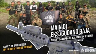 Sunday Skirmish Indonesia  Airsoft Spring Gameplay main di eks Gudang Baja Banjarbaru [upl. by Nezah223]