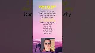 Tiësto ft Karol G  Dont Be Shy Lyrics shorts [upl. by Nylaf469]