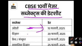 CBSE CLASS 10TH 12TH EXAM DATE 2025 OUTADMIT CARD ♦️ DOWNLOAD KR LO OFFICIAL UPDATE [upl. by Budwig237]