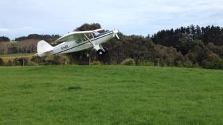 Spectacular Takeoff Oratex covered Bearhawk 4 seater New Zealand [upl. by Krusche]