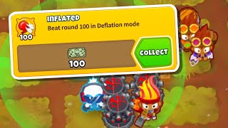 How To Beat Round 100 On Deflation Mode Inflated [upl. by Crowell]