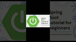 Spring Boot Tutorial  For Beginner   Part  1 springboot beginners javaframework [upl. by Harwell]