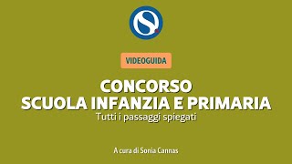 VIDEO TUTORIAL  Concorso infanzia e primaria come fare la domanda passo dopo passo [upl. by Irfan]