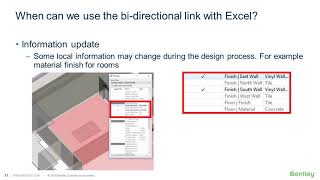 AECOsim Building Designer bidirectional link with Excel [upl. by Sokram]