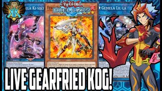 👭ESTAS GEMELAS SIEMPRE ENCUENTRAN PAREJA💃  NUEVO LIVE⭐GEARFRIED DECK  YuGiOh Duel Links [upl. by Nibbs]