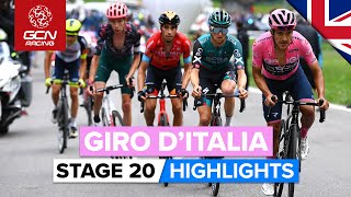 Drama In The High Mountains  Giro DItalia 2022 Stage 20 Highlights [upl. by Hillhouse]