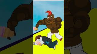 Ice Cream Run Roblox Bacon vs Black Wrestler  Who will win Funny Roblox Game [upl. by Ardekahs]