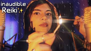 ASMR REIKI ✨Te ayudo a calmar la ansiedad 💞 Limpieza energética inaudibles afirmaciones positivas [upl. by Yornoc668]