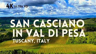 San Casciano In Val di Pesa Tuscany Italy drone footage 4k aerial view beautiful landscapes [upl. by Amlas]