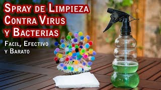 Spray de Limpieza Contra Virus y Bacterias Facil Efectivo y Barato [upl. by Ecallaw318]