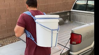 Backpack Knot  5 Gallon Bucket [upl. by Hijoung]