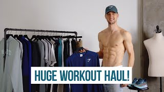 Huge Workout Haul for 2020  Gym Clothes for Men  Gymshark Nike Under Armour Alo Yoga Adidas [upl. by Marijo416]