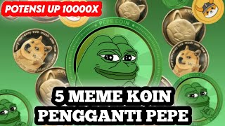 5 Koin meme yang harus kalian beli  koin crypto yang menjanjikan 2024  koin crypto potensial [upl. by Nerok348]