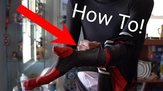 How to wear a SpiderMan Suit PrintCostumes Far From Home Suit [upl. by Duer361]