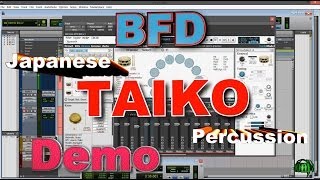 BFD Japanese TAIKO Percussion  DEMO [upl. by Acinorrev]