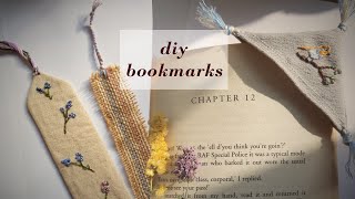 DIY embroidered bookmarks tutorial How to make vintage bookmarks Easy sewing project for beginners [upl. by Hephzibah]