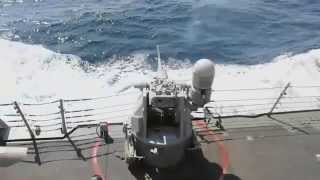 MK 38 25mm gun live fire exercise [upl. by Eetnom]