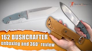 Fabulous BENCHMADE 162 BUSHCRAFTER survival knife Unpacking and quick review [upl. by Etnuaed]