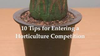 Tips for Entering a Horticulture Competition [upl. by Enidlarej]